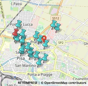 Mappa Via Vittorio Alfieri, 56127 Pisa PI, Italia (0.9555)