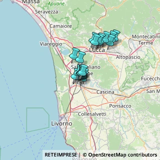 Mappa Via Montello, 56127 Pisa PI, Italia (8.96611)