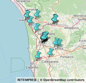 Mappa Via Montello, 56127 Pisa PI, Italia (9.3335)