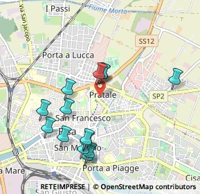 Mappa Via Montello, 56127 Pisa PI, Italia (1.00357)