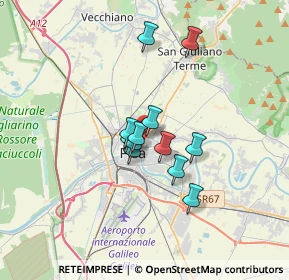 Mappa Via Montello, 56127 Pisa PI, Italia (2.40167)