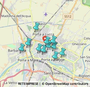 Mappa Via San Zeno, 56127 Pisa PI, Italia (1.24545)