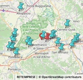 Mappa Via delle Querce Rosse, 56029 Santa Croce sull'Arno PI, Italia (9.113)