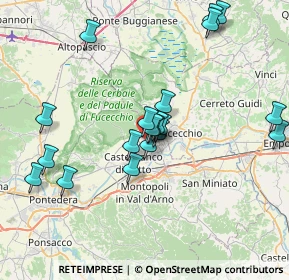 Mappa Via delle Querce Rosse, 56029 Santa Croce sull'Arno PI, Italia (7.369)