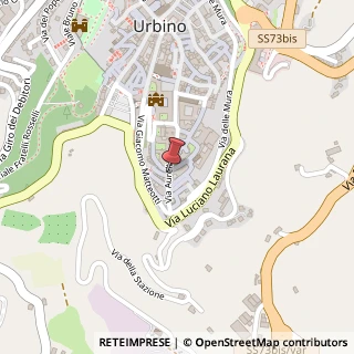 Mappa Via Aurelio Saffi, 15, 61029 Urbino, Pesaro e Urbino (Marche)