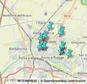 Mappa Via Carlo Fedeli, 56127 Pisa PI, Italia (1.35923)