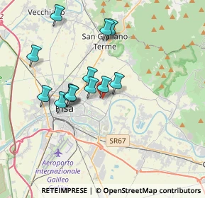 Mappa Via Provinciale Calcesana, 56017 Pisa PI, Italia (3.27154)