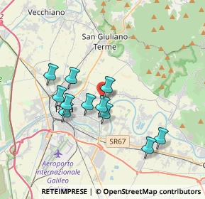 Mappa Via Provinciale Calcesana, 56017 Pisa PI, Italia (3.15)