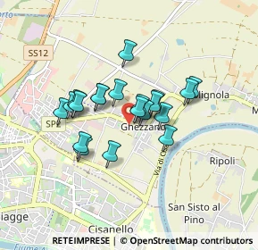 Mappa Via Provinciale Calcesana, 56017 Pisa PI, Italia (0.6465)