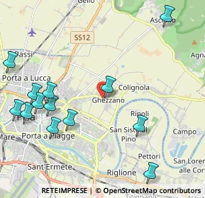 Mappa Via Provinciale Calcesana, 56017 Pisa PI, Italia (2.66769)