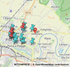 Mappa Via Provinciale Calcesana, 56017 Pisa PI, Italia (2.288)