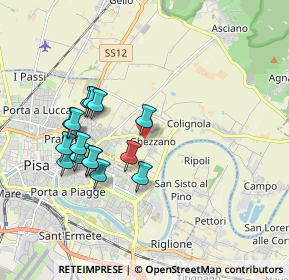 Mappa Via Provinciale Calcesana, 56017 Pisa PI, Italia (1.78)