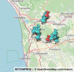 Mappa Via Provinciale Calcesana, 56017 Pisa PI, Italia (10.1295)