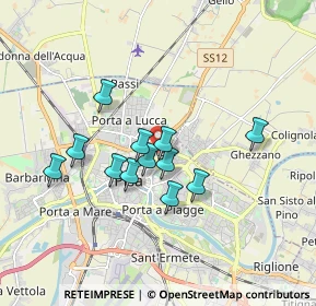 Mappa Via Cesare Studiati, 56127 Pisa PI, Italia (1.45333)