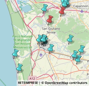 Mappa Via Cesare Studiati, 56127 Pisa PI, Italia (8.658)