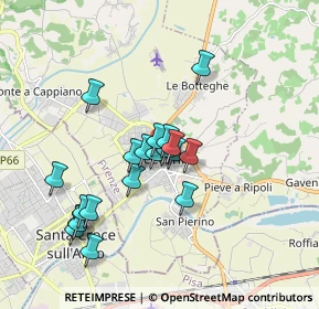 Mappa Piazza Lavagnini, 50054 Fucecchio FI, Italia (1.6165)