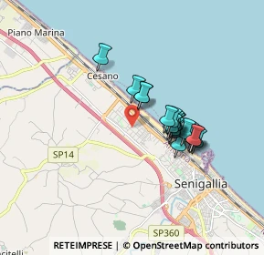 Mappa Via Guidi, 60019 Senigallia AN, Italia (1.367)