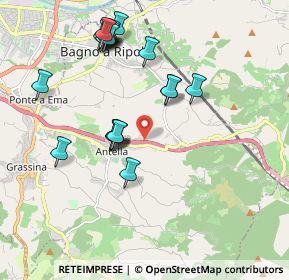 Mappa Autostrada A1 Napoli-Milano, 50012 Bagno A Ripoli FI, Italia (2.0735)