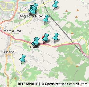 Mappa Autostrada A1 Napoli-Milano, 50012 Bagno A Ripoli FI, Italia (1.838)