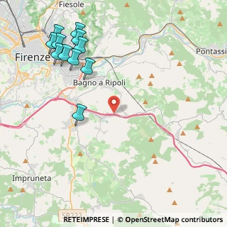 Mappa Autostrada A1 Napoli-Milano, 50012 Antella FI, Italia (5.42545)