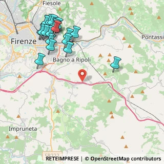 Mappa Autostrada A1 Napoli-Milano, 50012 Antella FI, Italia (5.467)