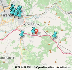 Mappa Autostrada A1 Napoli-Milano, 50012 Bagno A Ripoli FI, Italia (5.81)