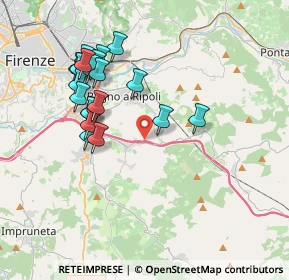 Mappa Autostrada A1 Napoli-Milano, 50012 Bagno A Ripoli FI, Italia (3.761)