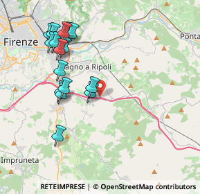 Mappa Autostrada A1 Napoli-Milano, 50012 Bagno A Ripoli FI, Italia (4.18875)