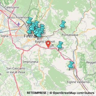Mappa Autostrada A1 Napoli-Milano, 50012 Antella FI, Italia (7.28867)