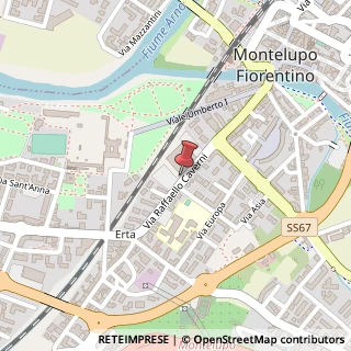 Mappa Via Raffaello Caverni, 60, 50056 Montelupo Fiorentino, Firenze (Toscana)