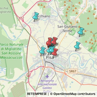 Mappa Via Sante Tani, 56123 Pisa PI, Italia (2.09917)