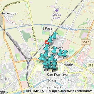 Mappa Via Sante Tani, 56123 Pisa PI, Italia (0.8545)