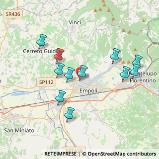 Mappa Via Guglielmo Marconi, 50059 Vinci FI, Italia (3.86727)