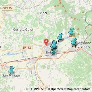 Mappa Via Guglielmo Marconi, 50059 Vinci FI, Italia (3.40727)