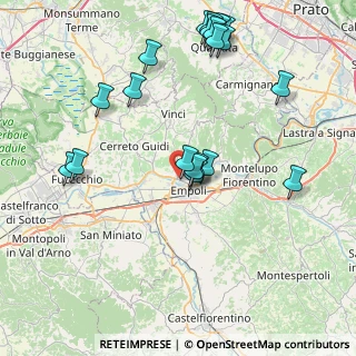 Mappa Via Guglielmo Marconi, 50059 Vinci FI, Italia (9.286)