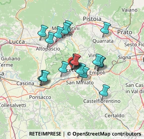 Mappa Via Ludovico Ariosto, 50054 Fucecchio FI, Italia (10.7065)