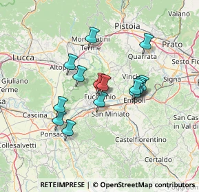 Mappa Via Ludovico Ariosto, 50054 Fucecchio FI, Italia (11.32933)