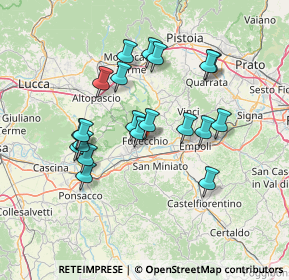 Mappa Via Ludovico Ariosto, 50054 Fucecchio FI, Italia (13.302)