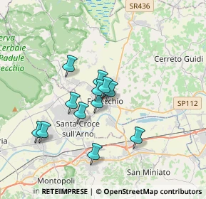 Mappa Via Ludovico Ariosto, 50054 Fucecchio FI, Italia (2.86)