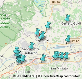 Mappa Via Ludovico Ariosto, 50054 Fucecchio FI, Italia (4.54111)