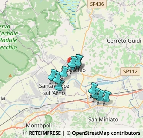 Mappa Via Ludovico Ariosto, 50054 Fucecchio FI, Italia (2.45615)