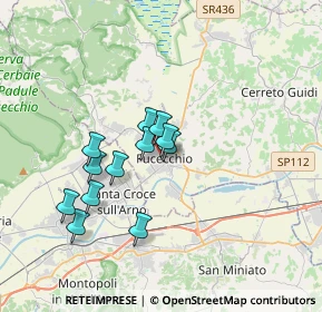 Mappa Via Ludovico Ariosto, 50054 Fucecchio FI, Italia (2.93917)