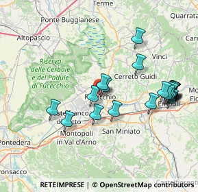 Mappa Via Ludovico Ariosto, 50054 Fucecchio FI, Italia (8.229)