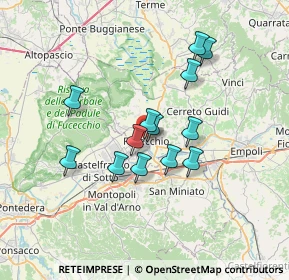 Mappa Via Ludovico Ariosto, 50054 Fucecchio FI, Italia (5.79231)
