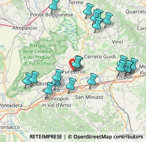 Mappa Via Ludovico Ariosto, 50054 Fucecchio FI, Italia (8.7355)