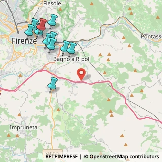 Mappa Autostrada del Sole, 50012 Antella FI, Italia (5.38364)