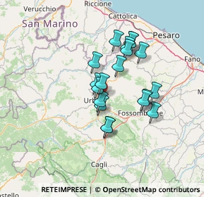 Mappa SP delle Cesane, 61029 Urbino PU, Italia (10.88684)