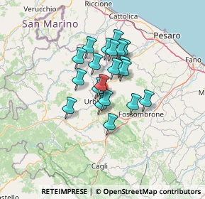 Mappa SP delle Cesane, 61029 Urbino PU, Italia (9.504)