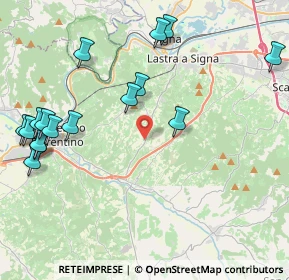 Mappa Via Maremmana, 50055 Lastra a Signa FI, Italia (5.63889)