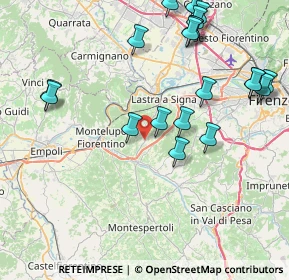 Mappa Via Maremmana, 50055 Lastra a Signa FI, Italia (9.7995)